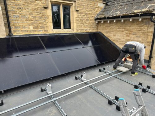 Solar flat roof