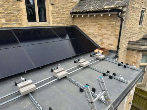 Solar flat roof