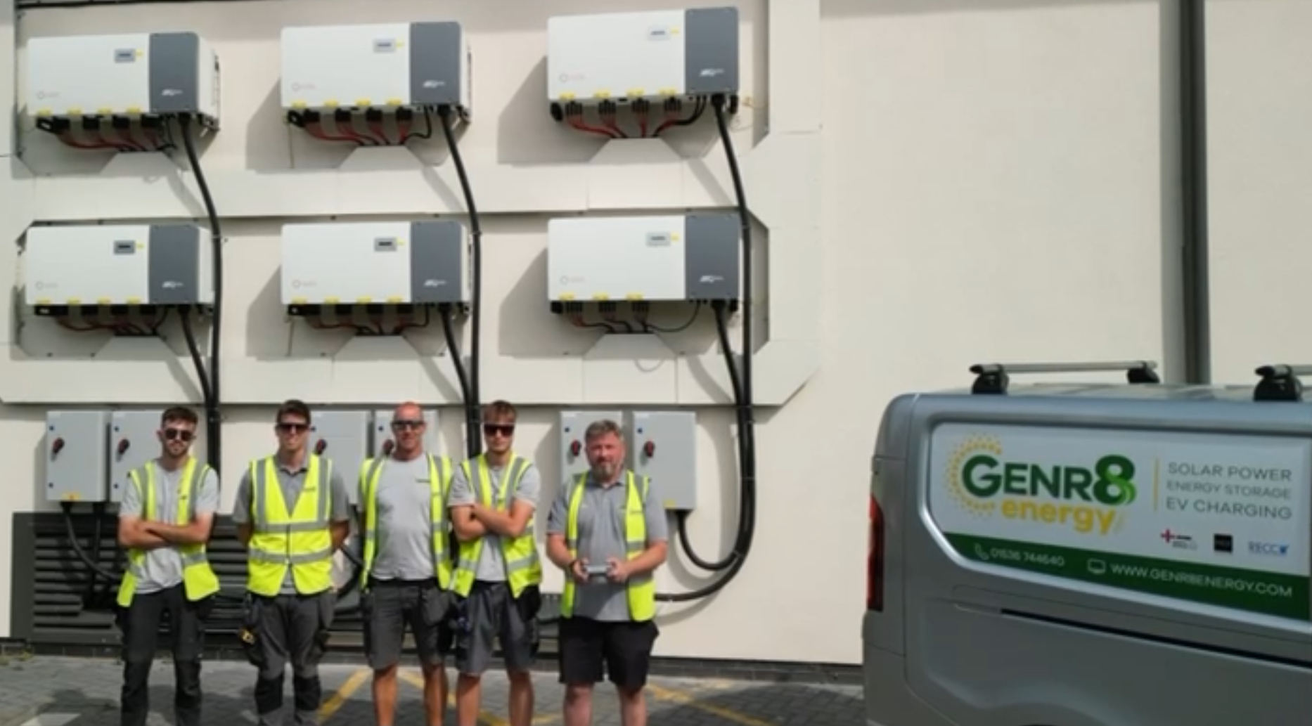 Genr8 Energy solar maintenance team photo