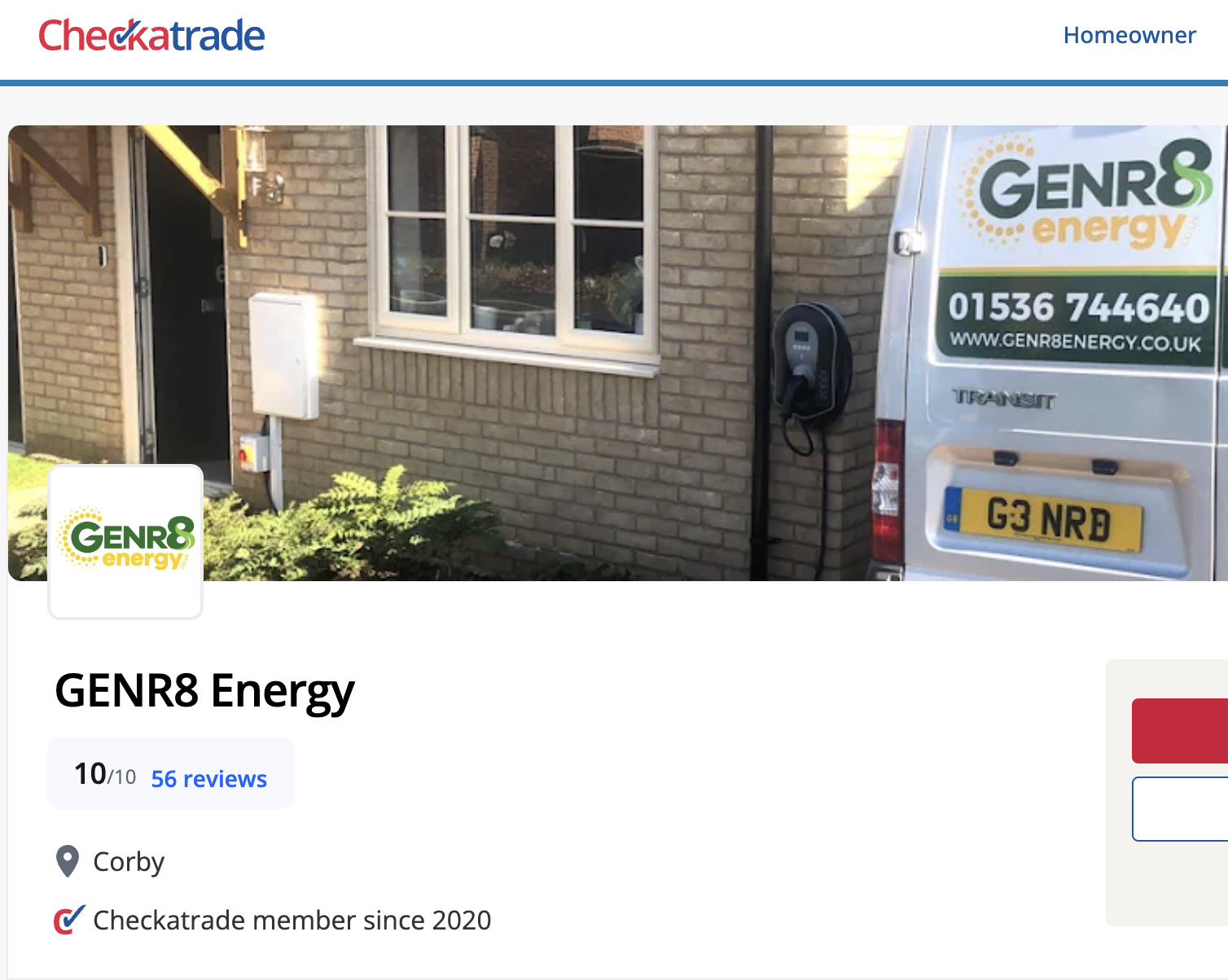 GENR8 Energy checkatrade review